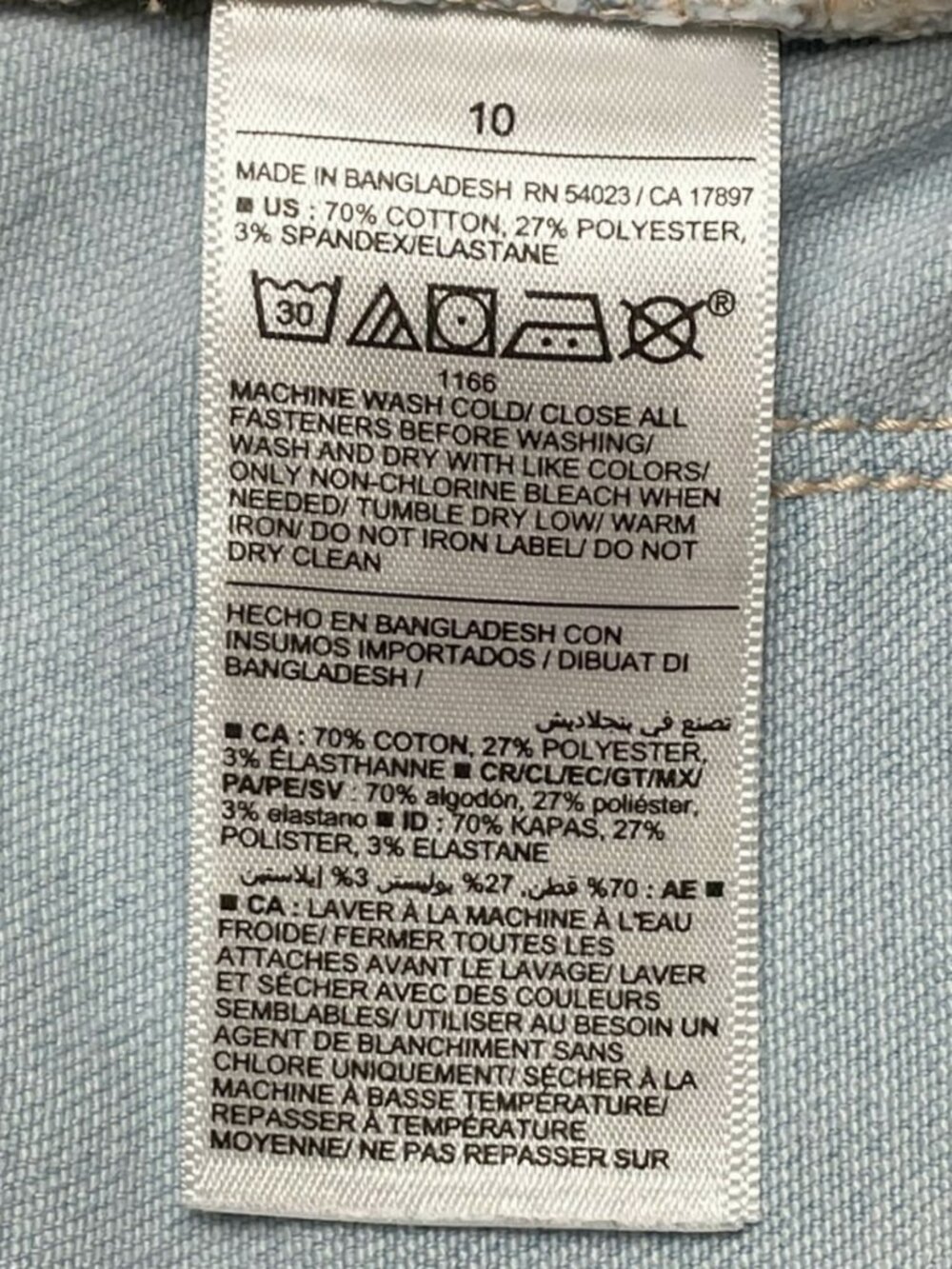 Girls Size 10 Jeans Bundle 3 Pair Old Navy Flare Rockstar Jeggings Light Wash - Picture 13 of 15
